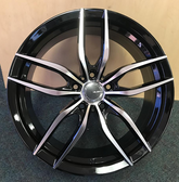 18" Velsen 533 Wheel 🌟 18X8 +38 5X120 🌟C.B 74.2 Black Machined Rim ✅ Limited🔻